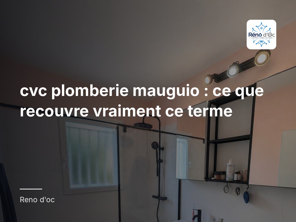 cvc plomberie mauguio : ce que recouvre vraiment ce terme