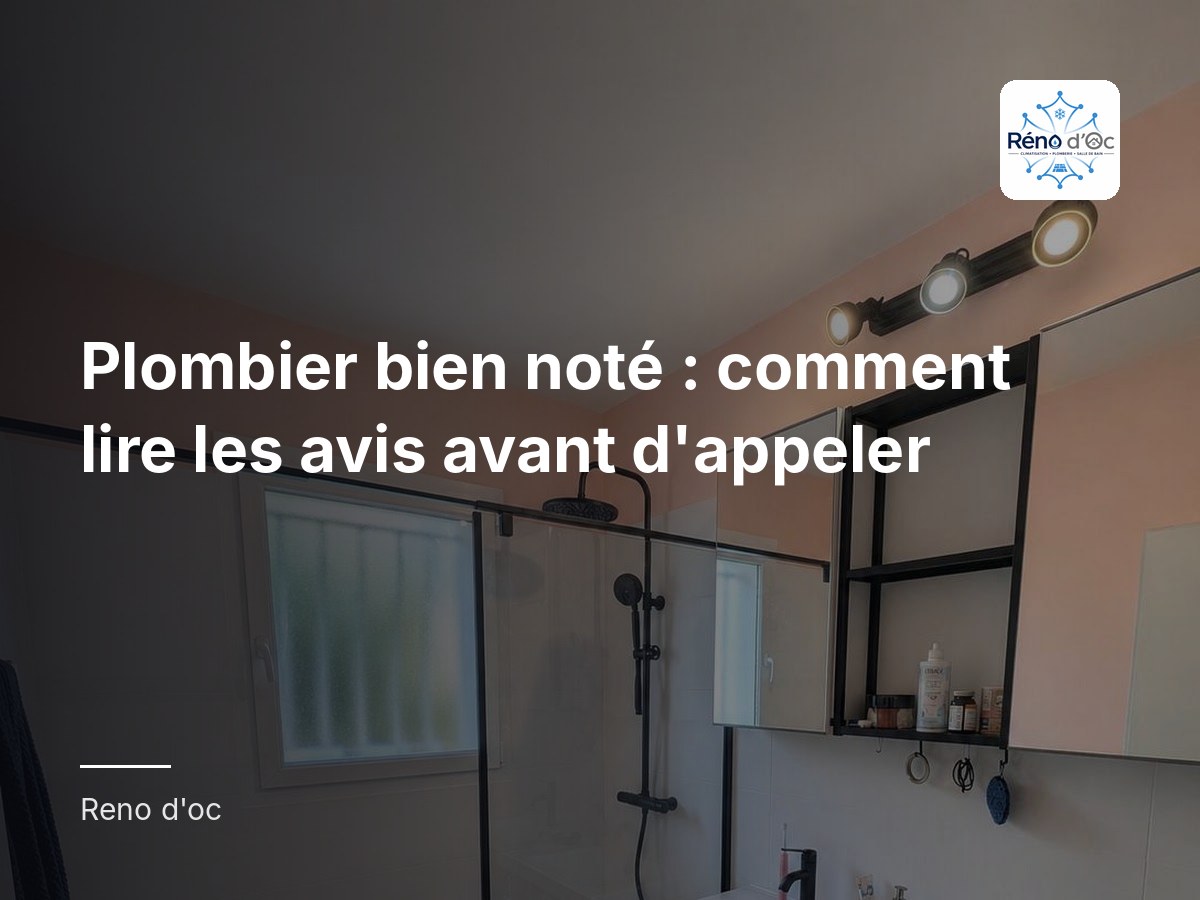 Plombier bien noté : comment lire les avis avant d'appeler
