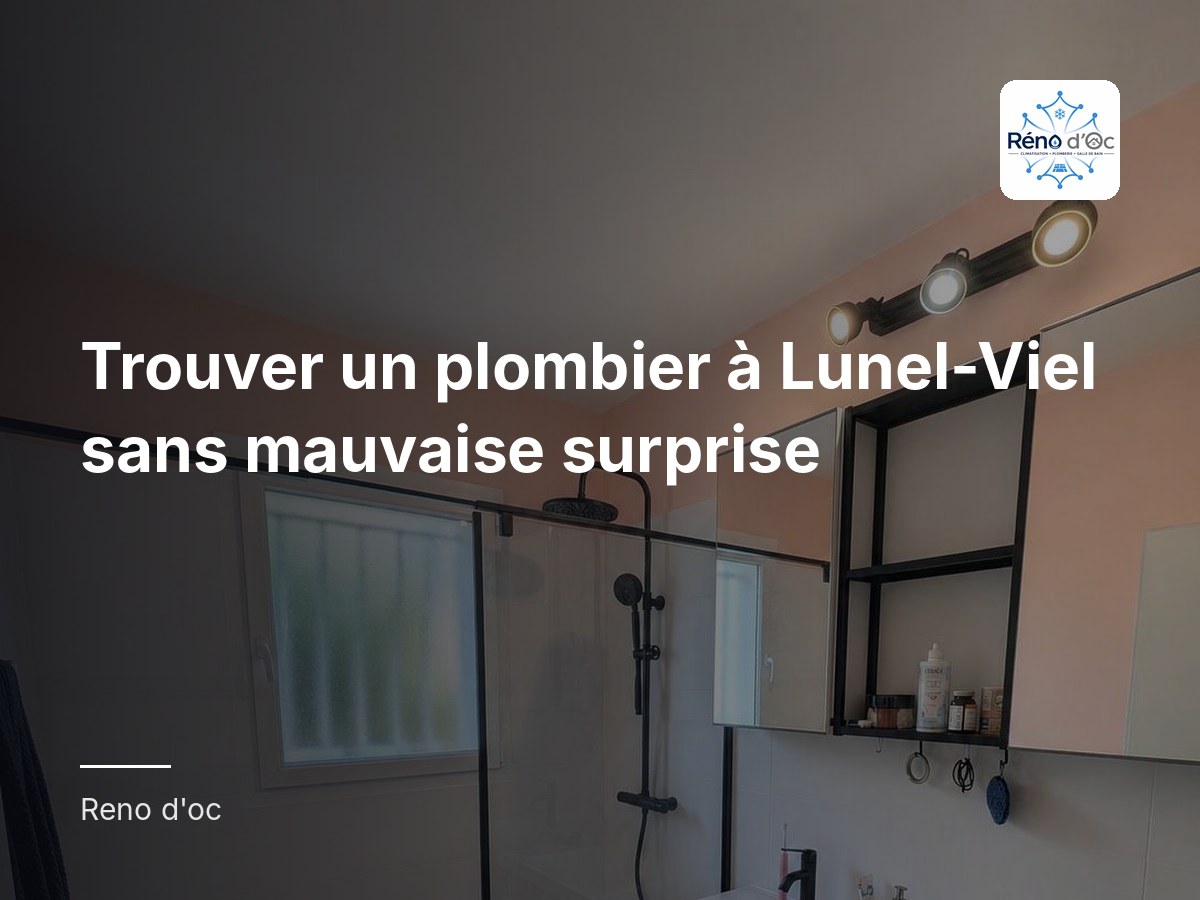 Trouver un plombier à Lunel-Viel sans mauvaise surprise